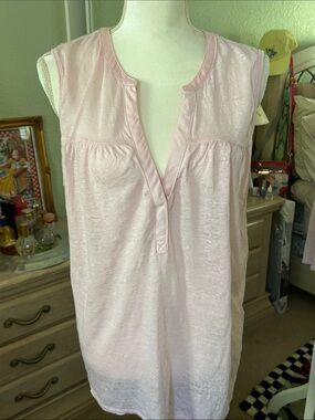 GAP Light Pink Sleeveless linen tunic
